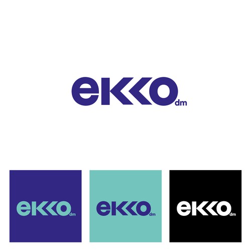 SIMPLE LOGO - ekko Letters then dm after Design by JMD1