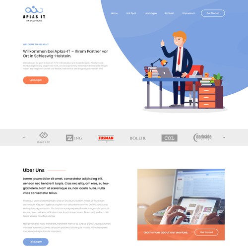 Web page design contest entry by Design Monsters