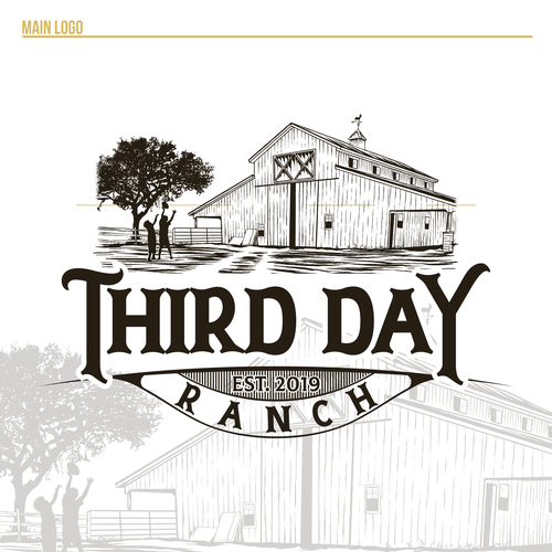 Capture essence of Texas ranch experience in new Third Day Ranch logo Diseño de Luki Unio