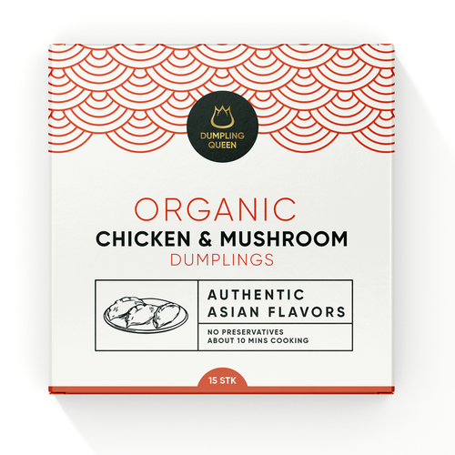 Design a premium and morden packaging for a healthy organic dumpling box Design by Sayyed Jamshed