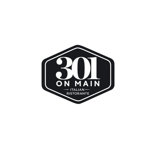 RESTAURANT 301 ADD ITALIAN RISTORANTE under logo Design by Jaely