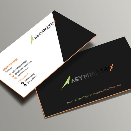 Design a cool, edgey but sophisticated business card for an alternative investment firm. Design von Xclusive16