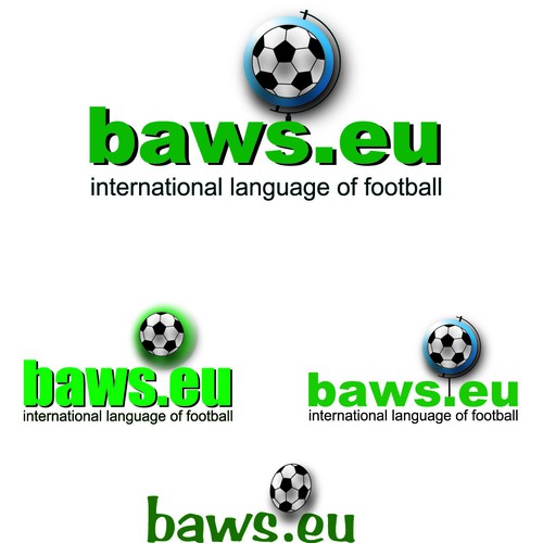Global football (soccer) logo - baws.eu Design by nitrof