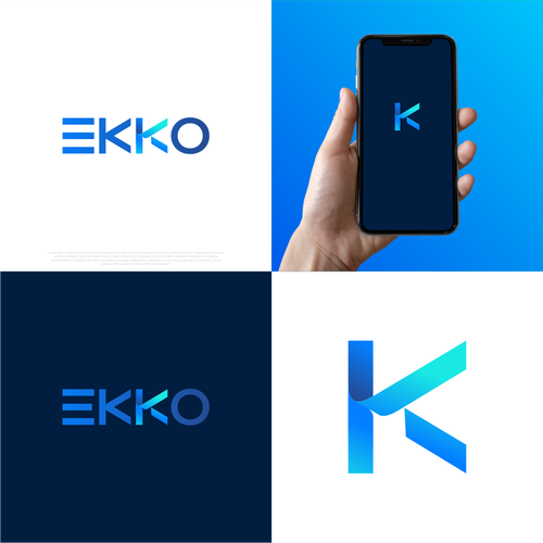 SIMPLE LOGO - ekko Letters then dm after Design by RAPUNZEL27