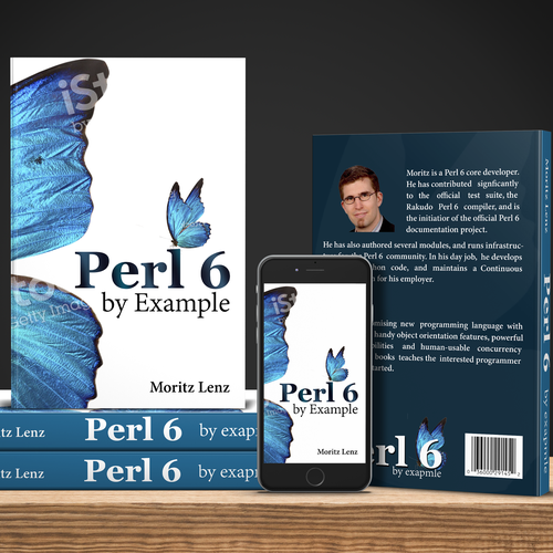 Programming Language Book Cover with a Butterfly Diseño de negmardesign