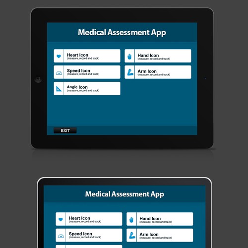 Interactive medical app for use by therapists and patients Design by BIALY