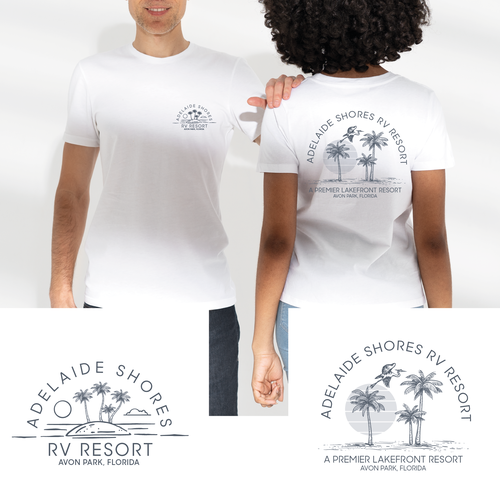 Simple Palm Tree T-Shirt Design by DnDesigner™