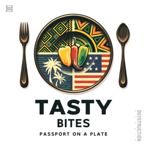 Design a Bold, Soulful Logo for Tasty Bites – Caribbean Meets Southern Comfort Design by Dotstruction Studio