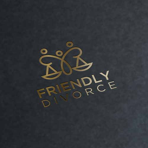 Friendly Divorce Logo Diseño de Morita.jp