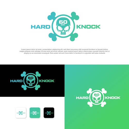 Design 60 Day Hard Knock Challenge Logo por Danielle Curtis