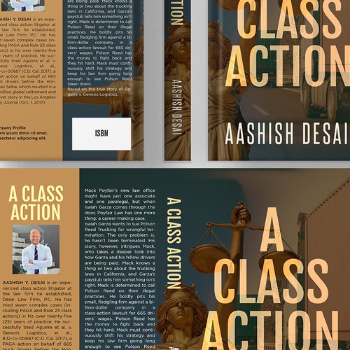 Design di Book Cover Design for a A Legal Fiction Book Based On A True Story di ^andanGSuhana^