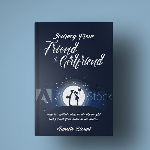 Design a book cover that is fun and playful to help single women experience love beyond friendship Design by Lucky no.9