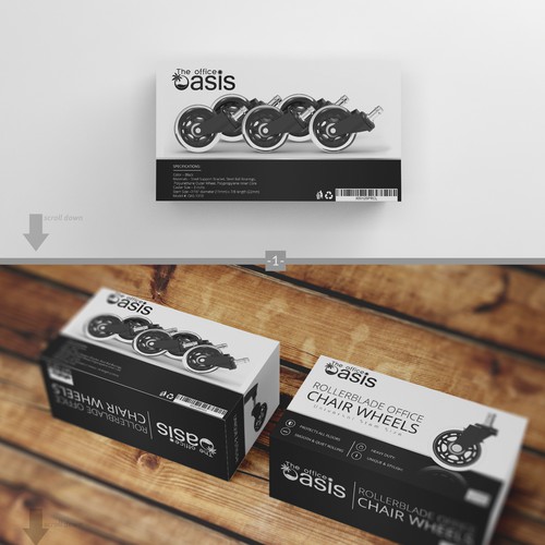 Create Amazing product packaging for office chair wheels Product