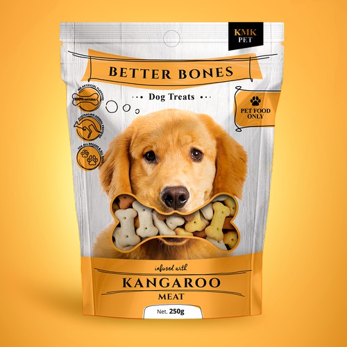 Better bones dog treats pouches