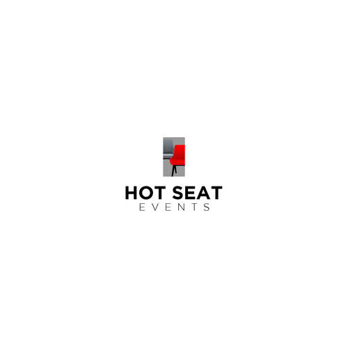 Impactful Logo For 'Hot Seat Events' – Learn from Industry Experts Through Livestreams & Events. Design by BrandGrowerッ