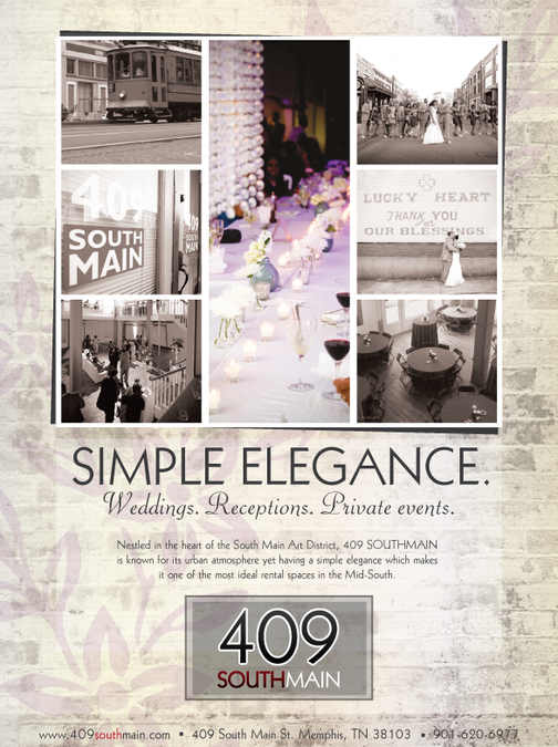 Print Ad For Wedding Venue 409 South Main Concours Carte