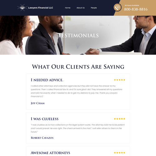 Debt Collection Website Design by Ilmash Network