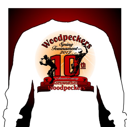 Help Woodpeckers Softball Team with a new t-shirt design Diseño de T-Bear