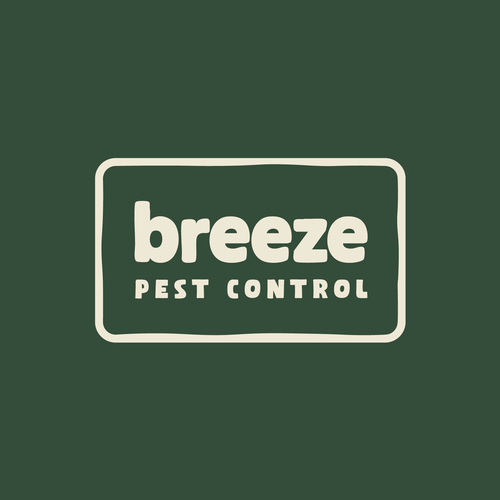 "Modern-Organic Logo Design for Breeze Pest Solutions: Retro Typography & Earthy Tones" winning Product label