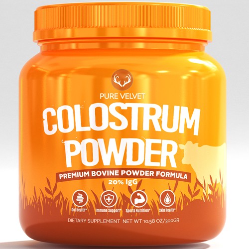 Design di Re-design Supplement Label to capture Amazon shopper attention & boost CTR - Colostrum Powder di DagDigi