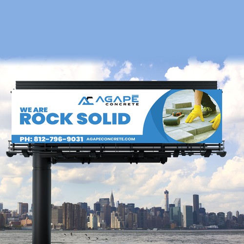 AN AMAZING CONCRETE COMPANY BILLBOARD NEEDED Aprox 14’ tall and 48’ wide Design by LSG Design