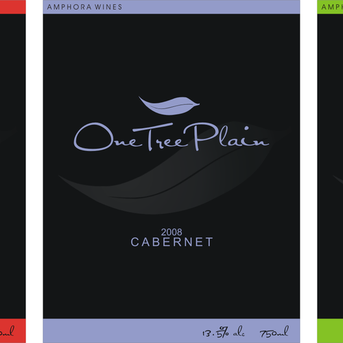 One Tree Plain wine label Design por todberez