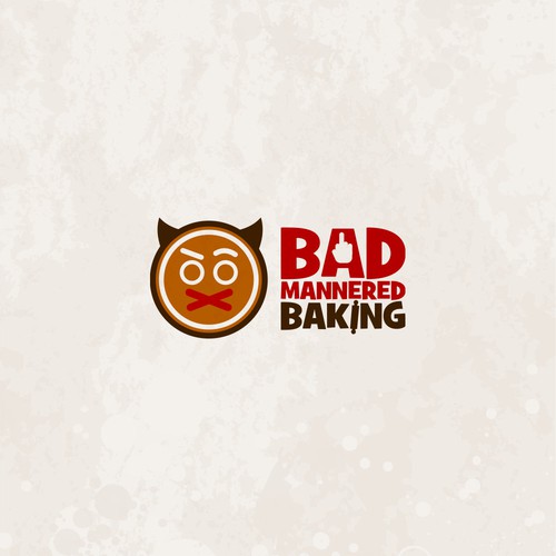 Need a fucking cool logo for Bad Mannered Baking - a swearing cookie stamp company Design by aryocabe