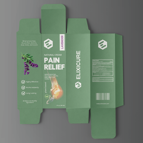 Pain Relief Cream Packaging Design by t1.std