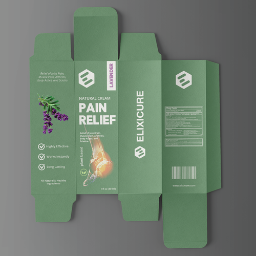 Pain Relief Cream Packaging-ontwerp door tiger!