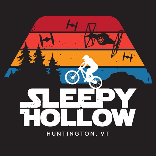 Mountain Bike Trail T Shirt Design Design by ShaneDavidDesign