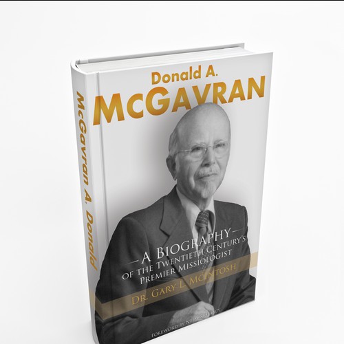 Create a compelling book cover design for an academic biography for Christian pastors and students Design by Bogdan Savu