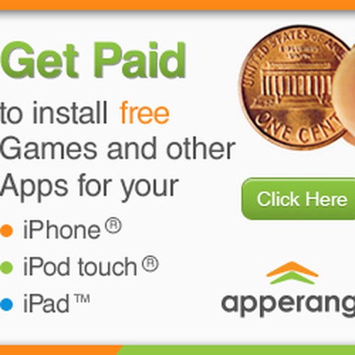 Banner Ads For A New Service That Pays Users To Install Apps Ontwerp door 101banners