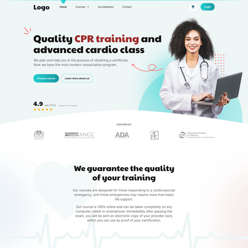Designs | Cpr training page | Web page design contest