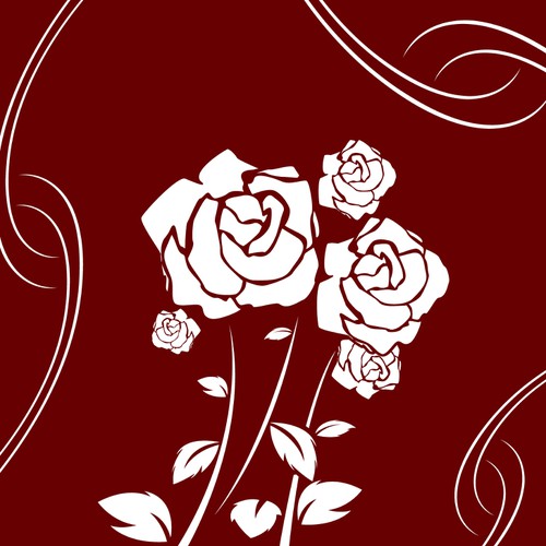 Create floral cover art for a beautiful paper floral pop-up greeting card Design by Wfemme