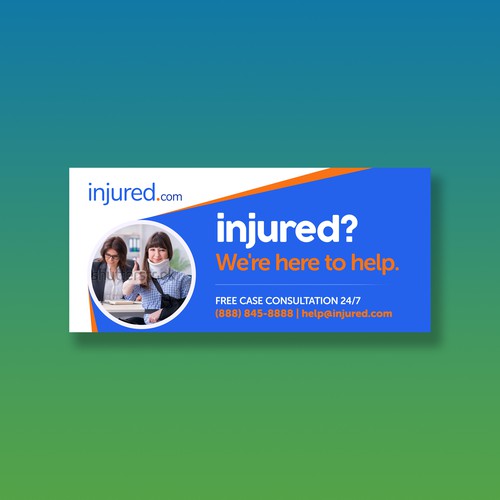 Injured.com Billboard Poster Design Design by STMRM