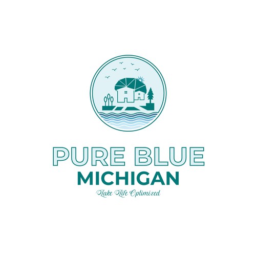 Pure Blue Michigan Design by designerbd360