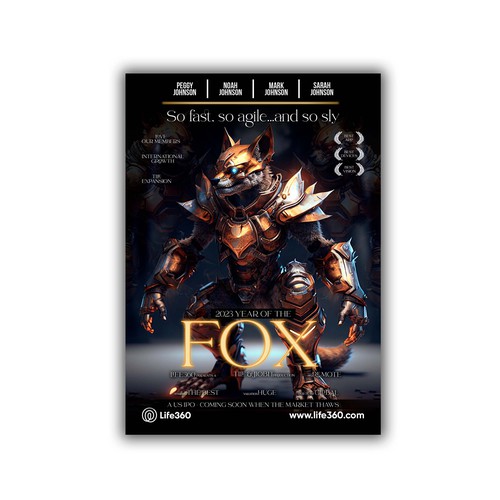Design di Life360 2023 Year of the Fox Poster di HASHIM DESIGN ✔️