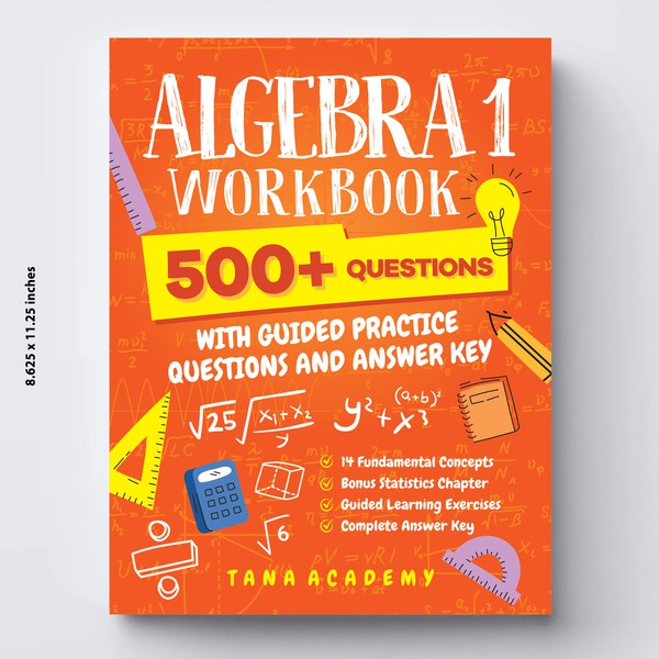 Urban Book cover design needed for an 'Algebra 1 Math workbook' for youngsters in Grade 8+