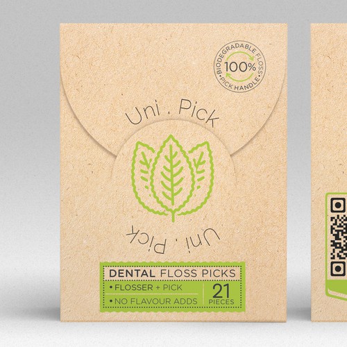 We need a Clean & Minimum design for our first Smart packaging dental floss picks product Design by O!shine-design