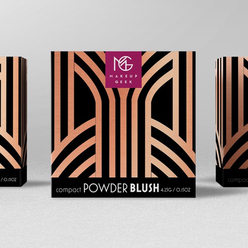 Makeup Geek Blush Box w/ Art Deco Influences Design von bcra