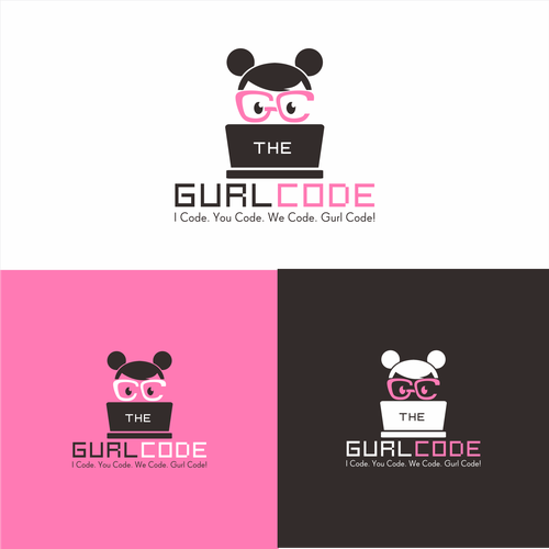 Ultimately the Cutest Dopest Techiest Logo & Website for Girls!!! Design by Grad™