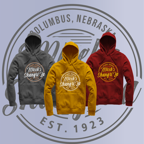 Retro hoodie illustration design for family owned bar Design by Ardi90