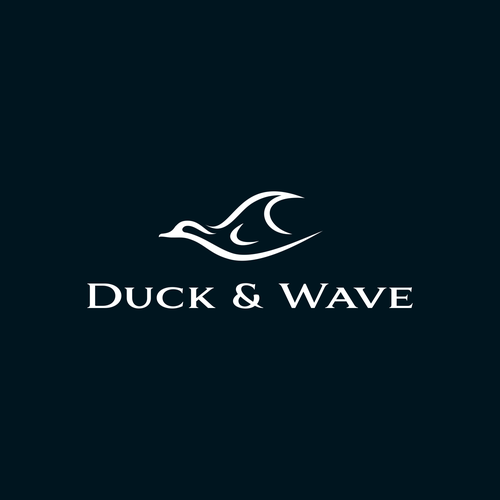 Coastal lifestyle brand featuring a mallard duck and wave, appeal to outdoor enthusiasts and surfers Design von Shadowcaster Studio