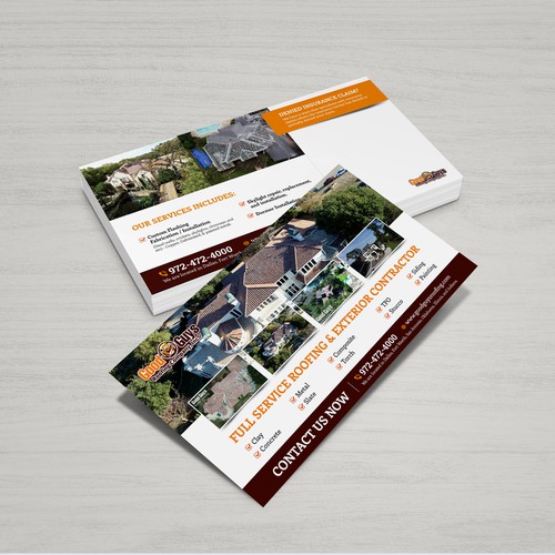 Designs | Roofing Company Postcard Layout | Postcard, flyer or print ...