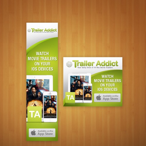 Help TrailerAddict.Com with a new banner ad Design by ramilb