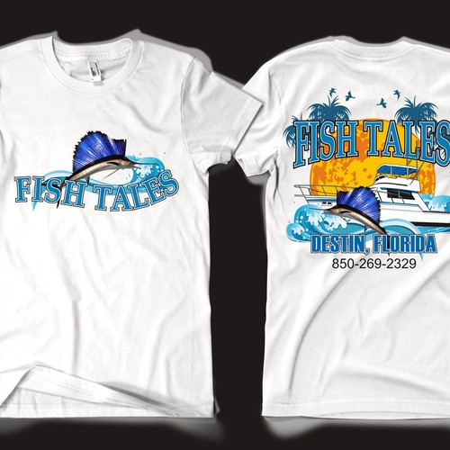 tshirt design required Fishing Charter Boat Tshirt contest