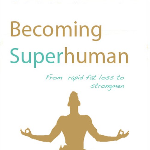 "Becoming Superhuman" Book Cover Diseño de Bari