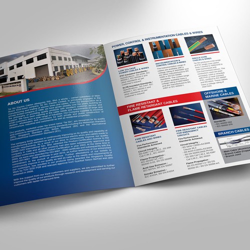 Create a professional brochure for cable manufacturer | Brochure contest