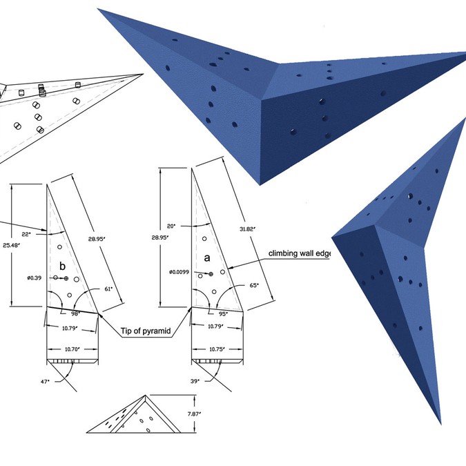Rock Climbing Volumes Designs to later create 3D contest