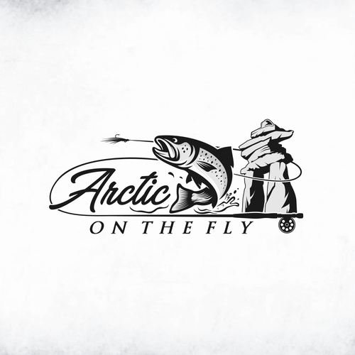 Design a powerful arctic themed fly fishing logo